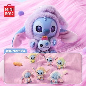 最安値新品未開封日本未発売品MINISOスティッチぬいぐるみアソートボックス6個 MINISO ディズニーコラボ ぬいぐるみアソートボックス STITCH