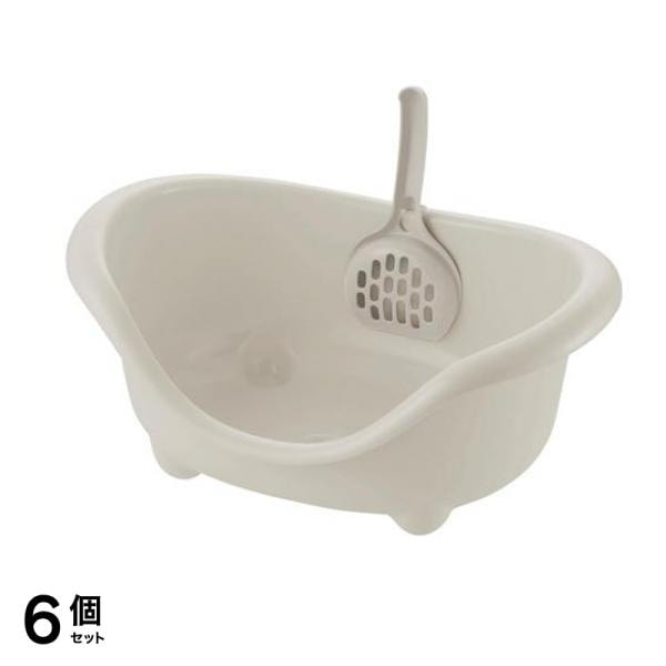 リッチェル エコル ネコトイレ 子猫用 グレー 1個入 6個セット