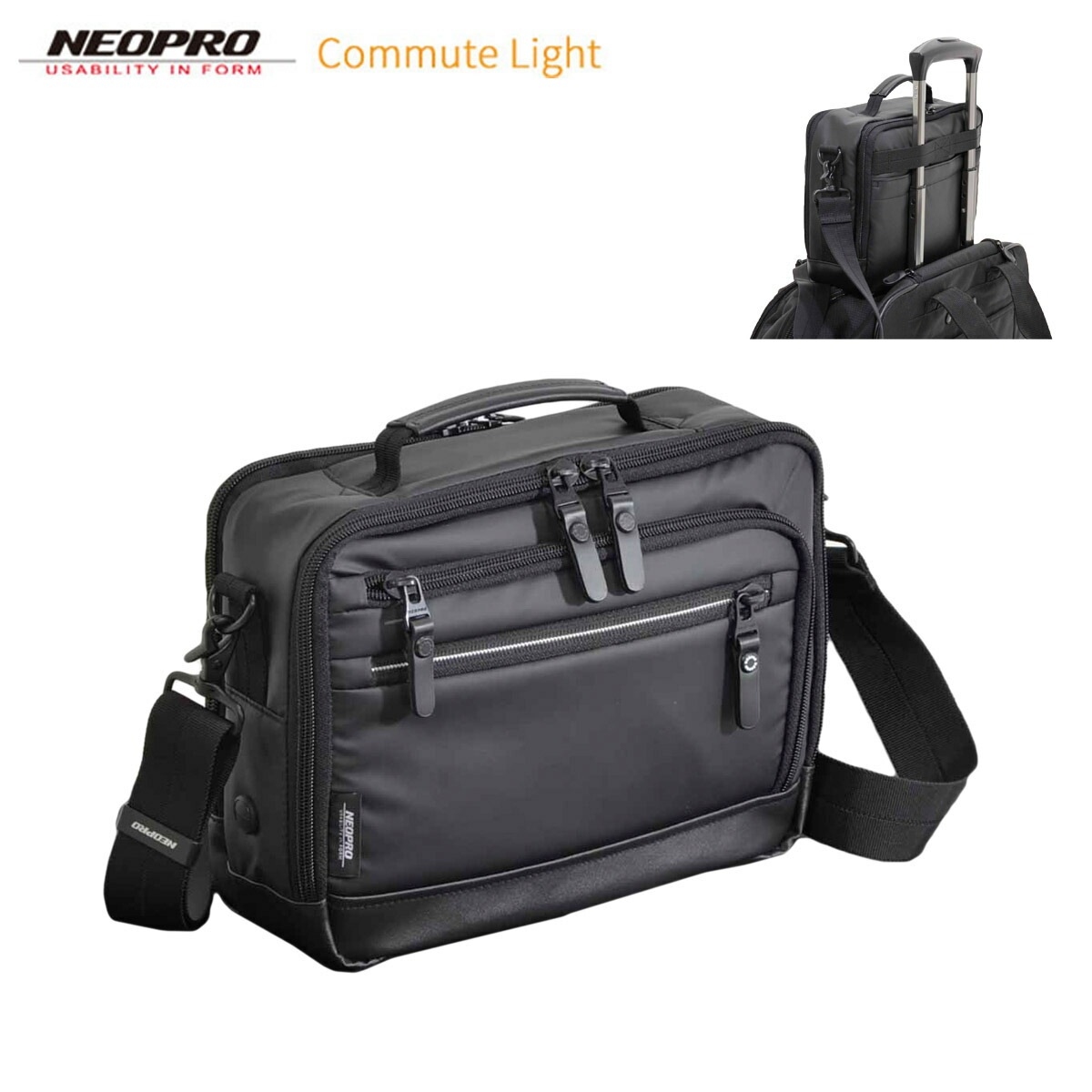 ショルダーバッグ 小さい 軽い ブランド NEOPRO #2-765 横型 2Way ショルダー 耐久 防滴 防汚 軽量 お出掛け お散歩 通勤 代引き発送不可商品