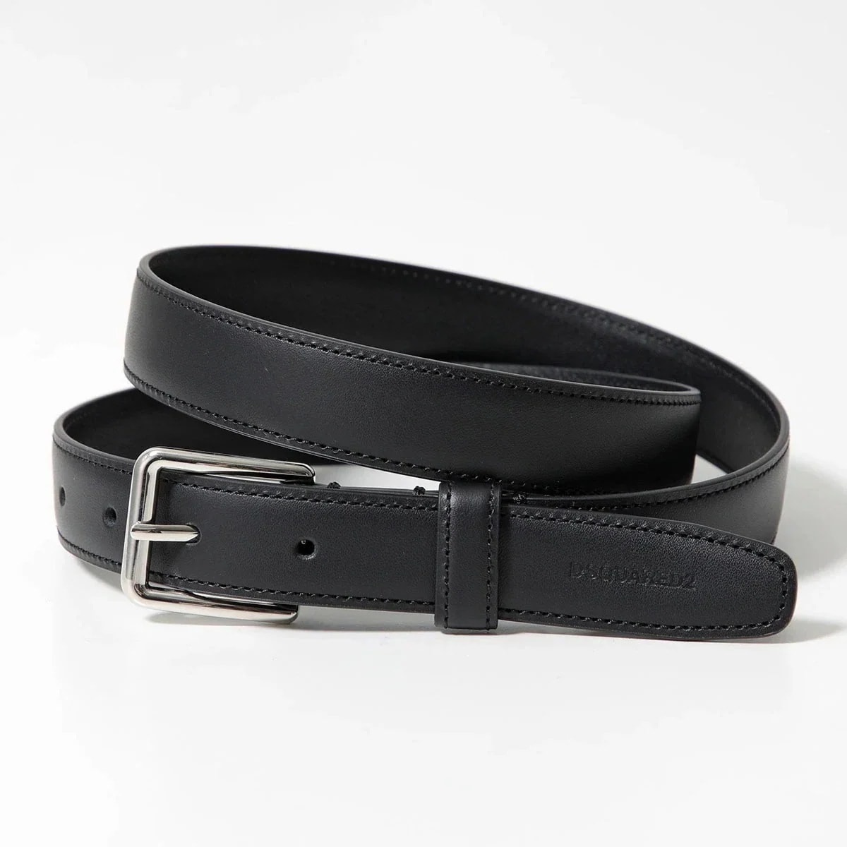 DSQUARED2 ディースクエアード ナローベルト Classic Buckle Belt クラシック バックル BEM0541 1500001 メンズ レザ 【ts】