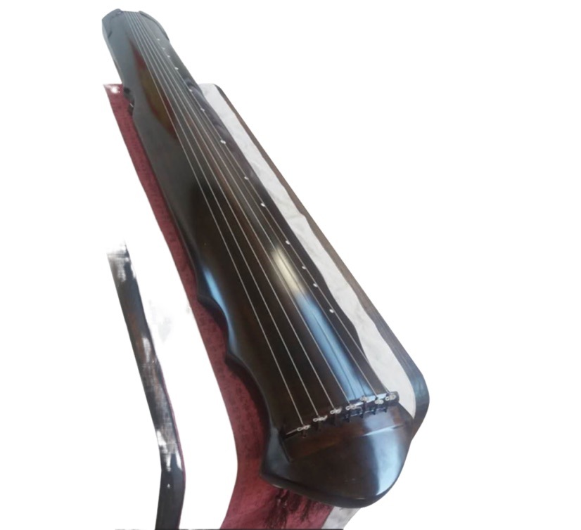 古琴老漆鹿角霜は中国弦楽器を手で精彫りした