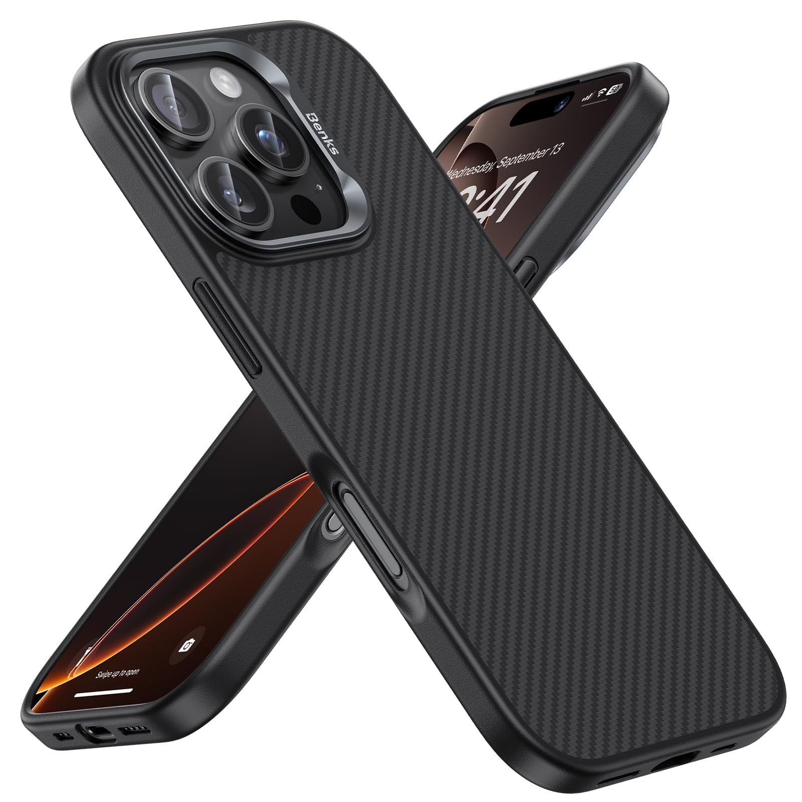 BENKS iPhone 16 Pro Max用ケース 耐衝撃 MagSafe対応 米軍規格 TPU素材 レンズ保護 衝撃吸収 落下防止 カメラコントロールボタン付き いphone16pro カメラ保