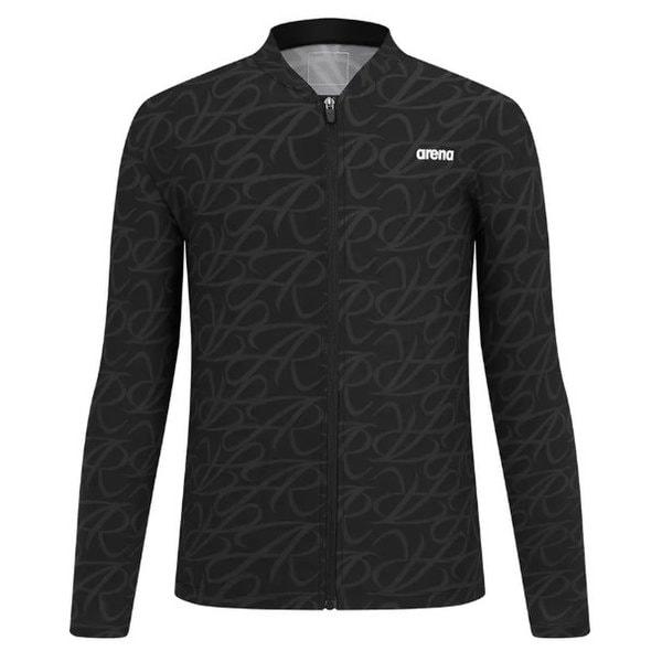 アリス レギュラーフィット ジップアップ ラッシュガード A6SM1RR02BLK