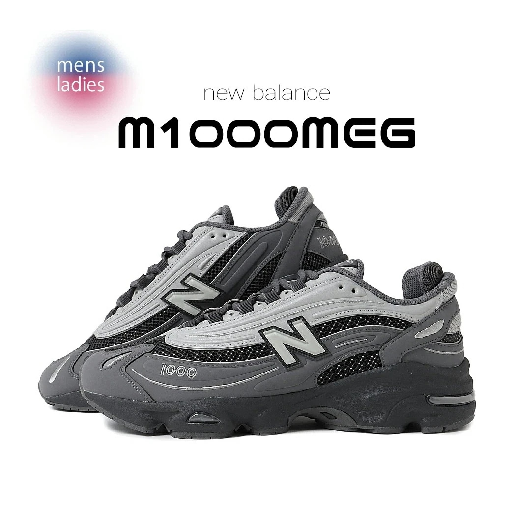 NEW BALANCE ニューバランス 1000 スニーカー M1000MEG DARK GRAY ( ダークグレー D 黒 ブラック メンズ )
