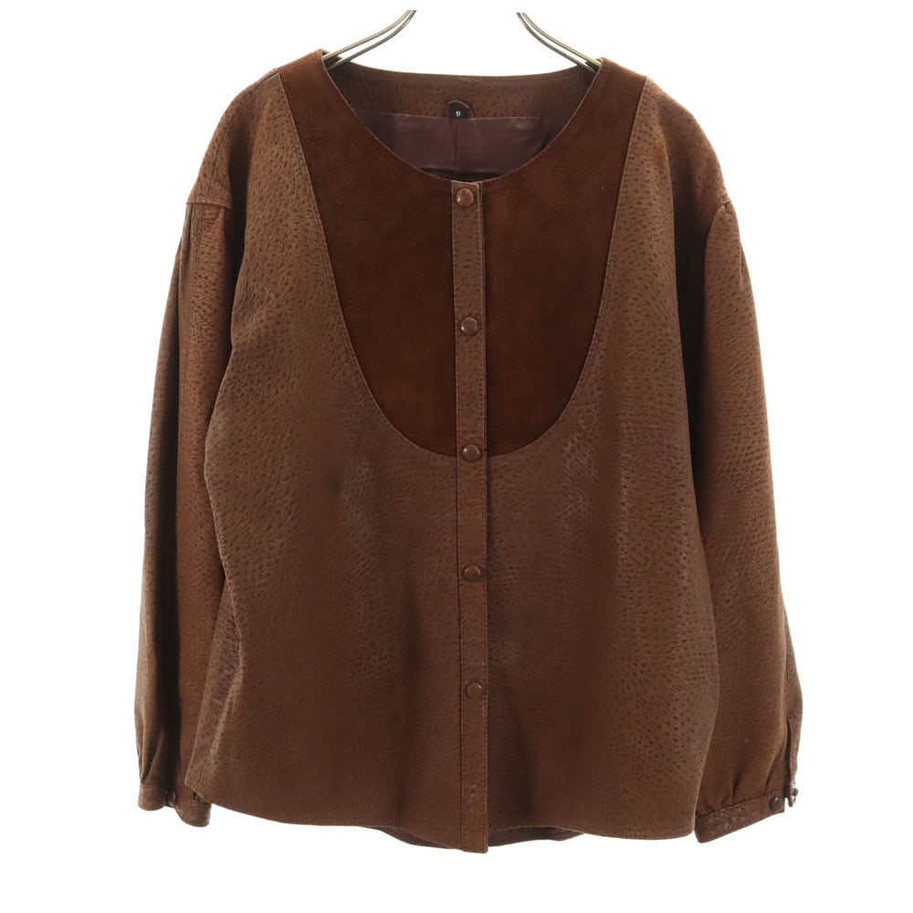 elcolint カーフスエード レザージャケット 9 ブラウン系 レディース