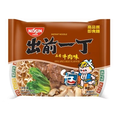 ビーフ・フレーバー１食パック インスタント袋麺 100G×10パック （香港版）