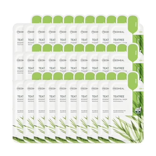 【MEDIHEAL(メディヒール)】エッセンシャルマスク(ティーツリー) 24ml*30枚 Essential Mask (Teatree) 24ml*30P