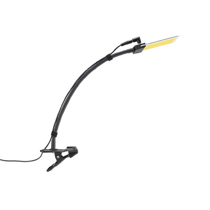 ヤザワ　どこでもライト クリップフレキ400 黒 COBパネル JIS：AA規格 ［LED /昼光色～電球色］　DL02