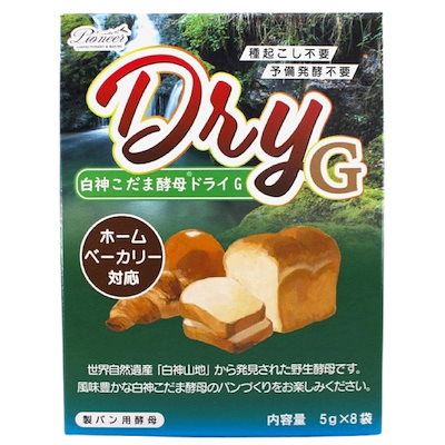 他サイト： パイオニア企画 白神こだま酵母ドライG 40ｇ (5g×8袋入)の商品画像