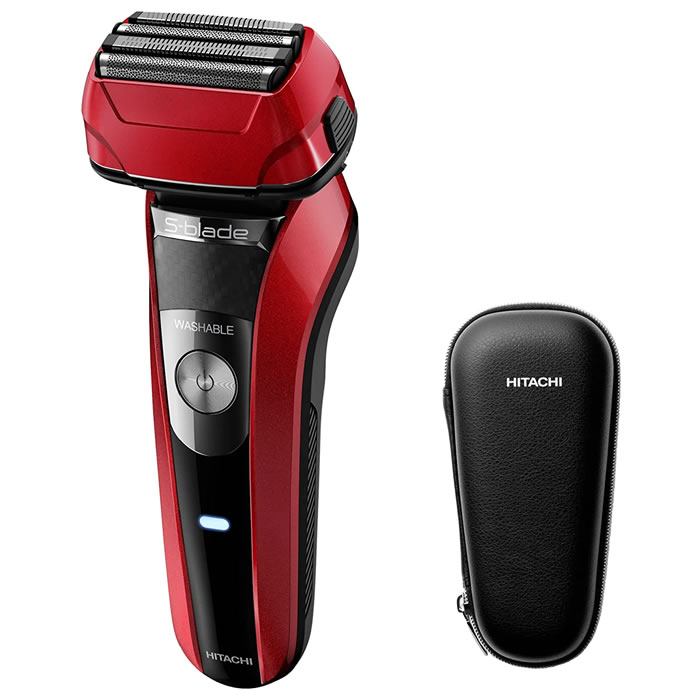 シェーバー 4枚刃 往復式 エスブレード 水洗い可能 RMH-F470B-R レッド