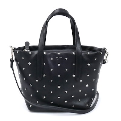 JIMMY CHOO ジミーチュウ ミニ ピムリコ 2Wayショルダーバッグ ブラック レディース 中古 美品