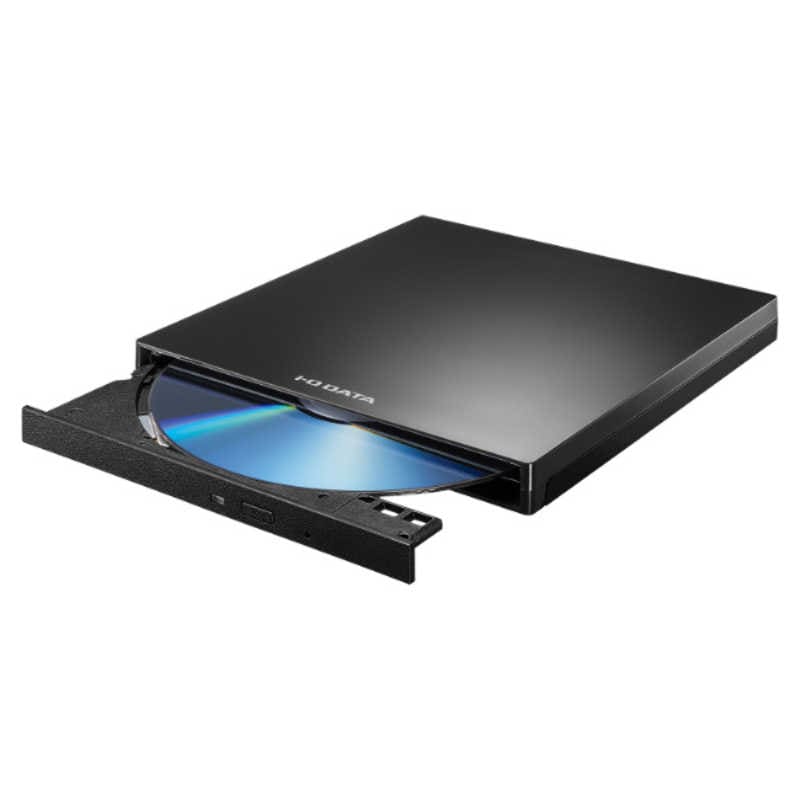 IOデータ　Type-C対応 編集・再生・保存ソフト付きポータブルDVDドライブ ［USB-A/USB-C］ ブラック　DVRP-UC8Z/H