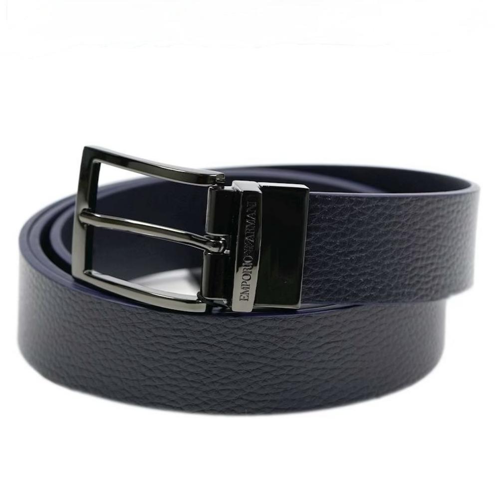 [訳ありアウトレット] エンポリオアルマーニ ベルト リバーシブル EMPORIO ARMANI Y4S195-YLO8J-88256 Y4S195 YLO8J 88256 ネイビー/ネイビー