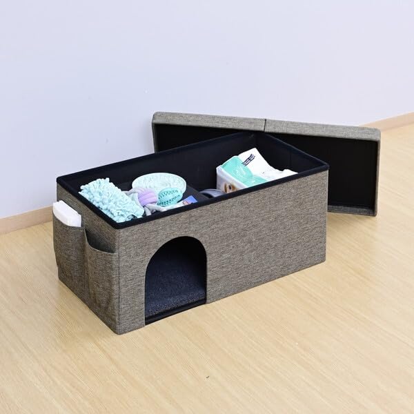 PSS-70(BR) [ペットハウスアンドスツール ダブル]