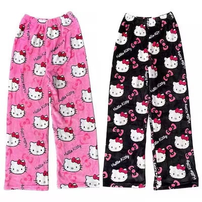 最安値❣️ハローキティ フリース パジャマパンツ キティちゃん