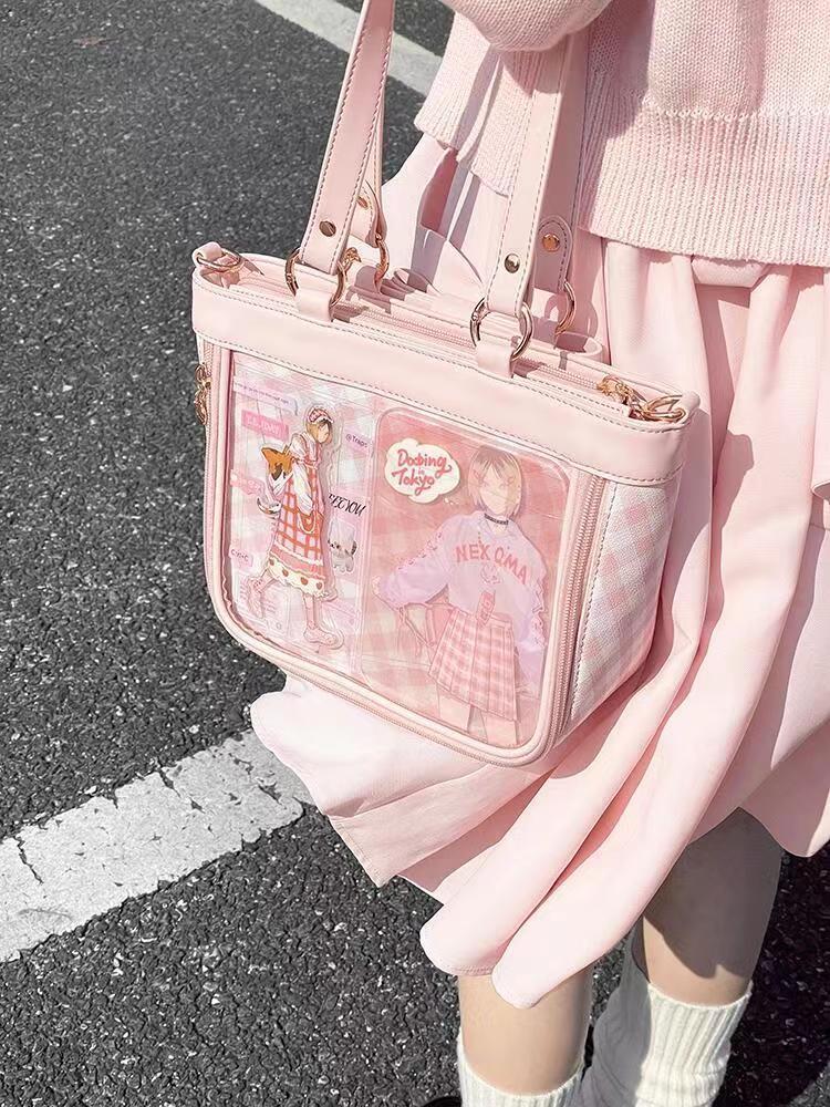 痛バッグ 痛バ　かわいい ショルダーバッグ　 可愛い ビニールバック　クリアバッグ　ハンドバッグ
