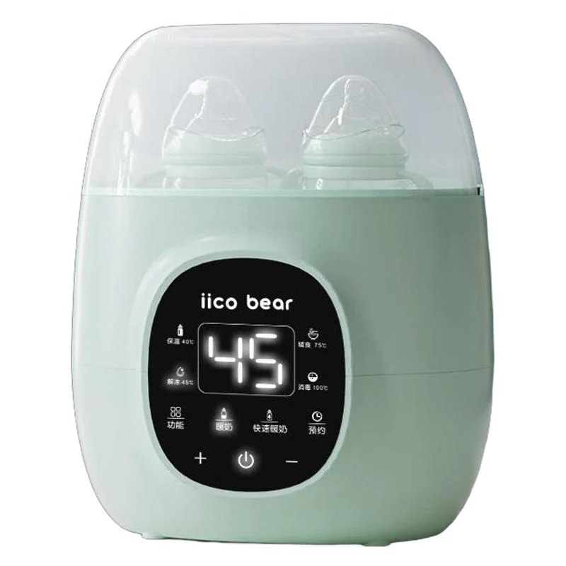 ボトルウォーマー滅菌器ツーインワン断熱母乳ウォーマー母乳ホットミルク解凍サーモスタットポットボトル滅菌器
