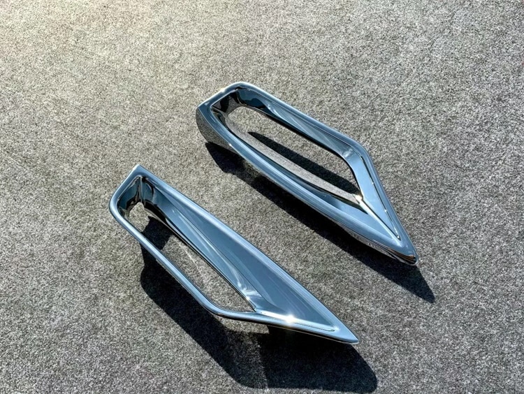 2019 新型 レクサス RX300 450h マイナーチェンジ後～ 専用 フロント フォグランプ カバー ガーニッシュ 鏡面仕上げ 左右1セット