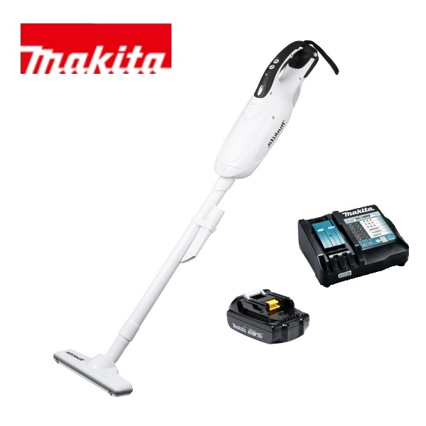 当店だけ！バッテリー充電器も1年保証! マキタ 18V コードレス 掃除機 紙パック式 CL182FDZW +急速充電器DC18RF+軽量バッテリーBL1815N 充電式 ハンディ クリーナー