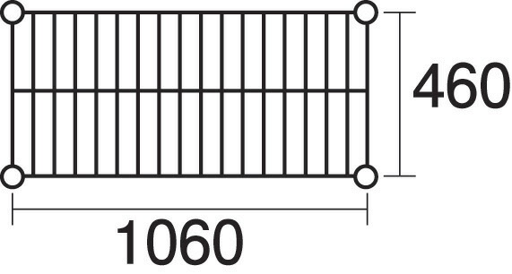 本間冬治工業 304耐冷仕様弁慶ステンレスシェルフ 棚 奥行460x幅1060mm 耐冷-460-1060