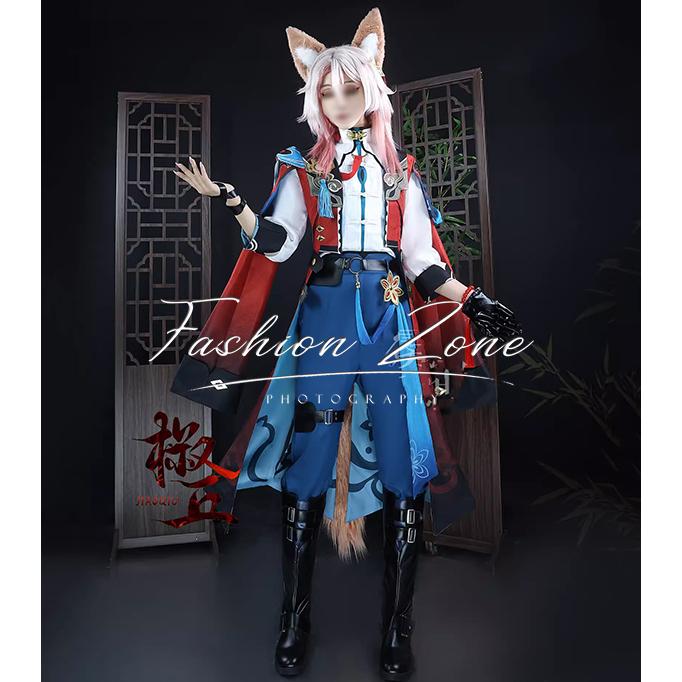 崩壊：スターレイル 風 椒丘 Jiaoqiu コスプレ衣装 ウィッグ 靴 cosplay ハロウィン 演出服 変装