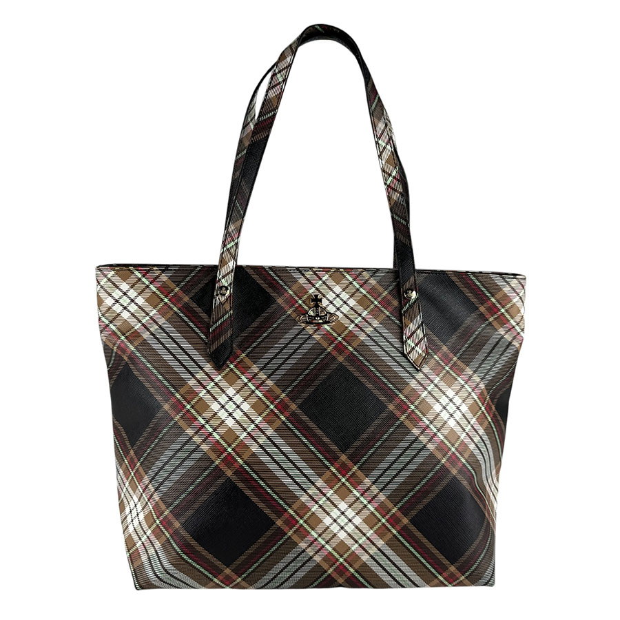 ヴィヴィアンウエストウッド Vivienne Westwood ショルダーバッグ トートバッグ PVC マルチカラー ゴールド レディース z9464