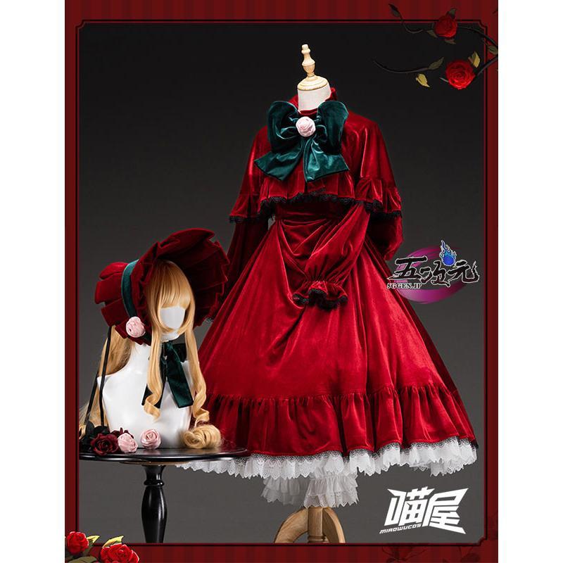 2026人気販売!猫屋小舗　ローゼンメイデン　コスプレ　真紅　しんく　衣装　ウィッ グ　追加可