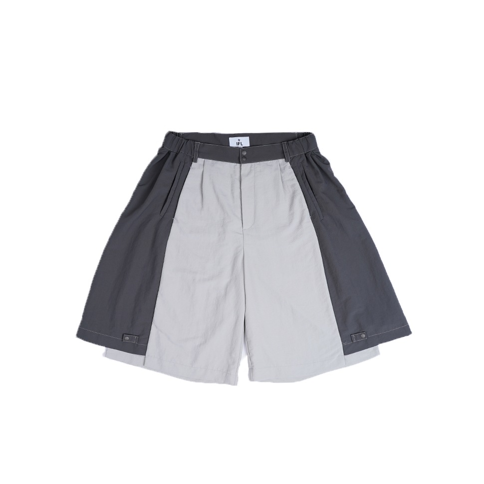 【IFEELLUCKY】 SIDE PANEL SHORTS : LIGHT GRAY 10,296円