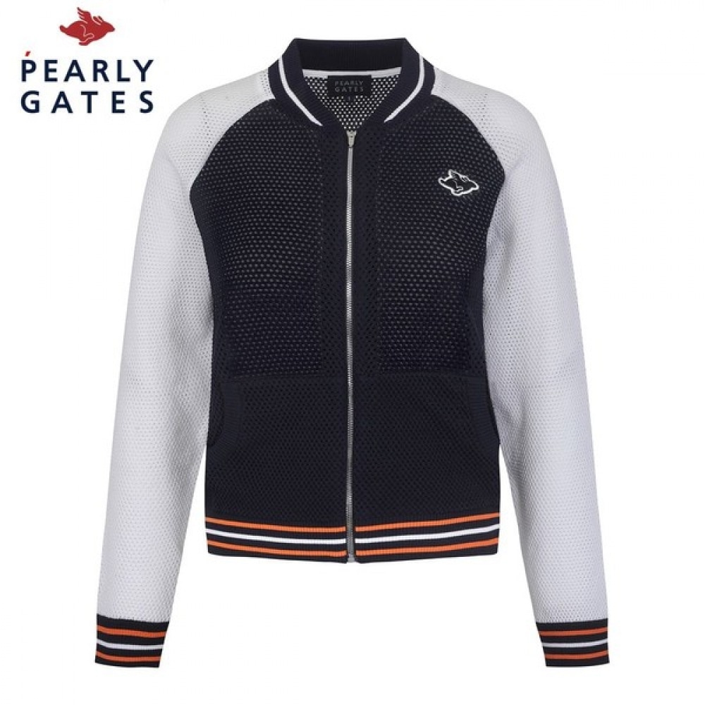 (パリゲイツ) 女性用メッシュカラーブロックバーシティジャンパー