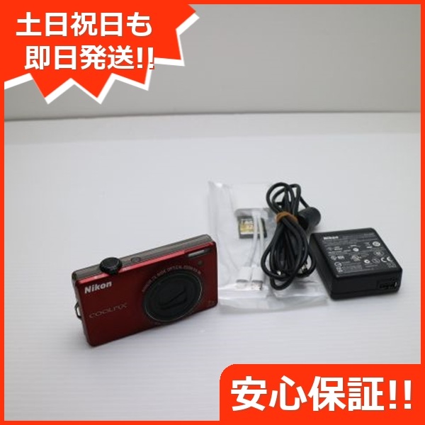 良品COOLPIX S6000 フラッシュレッド Nikon デジカメ 61