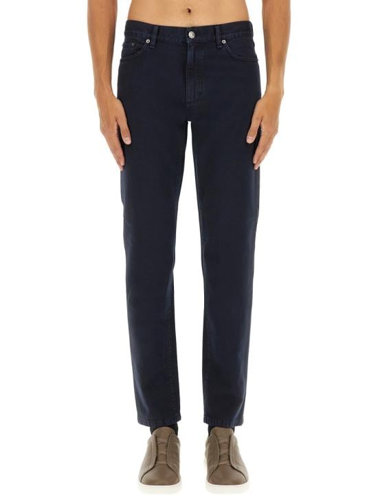 ERMENEGILDO ZEGNA Men Denim Pants UGIB9A2 CITYB09 BLACK