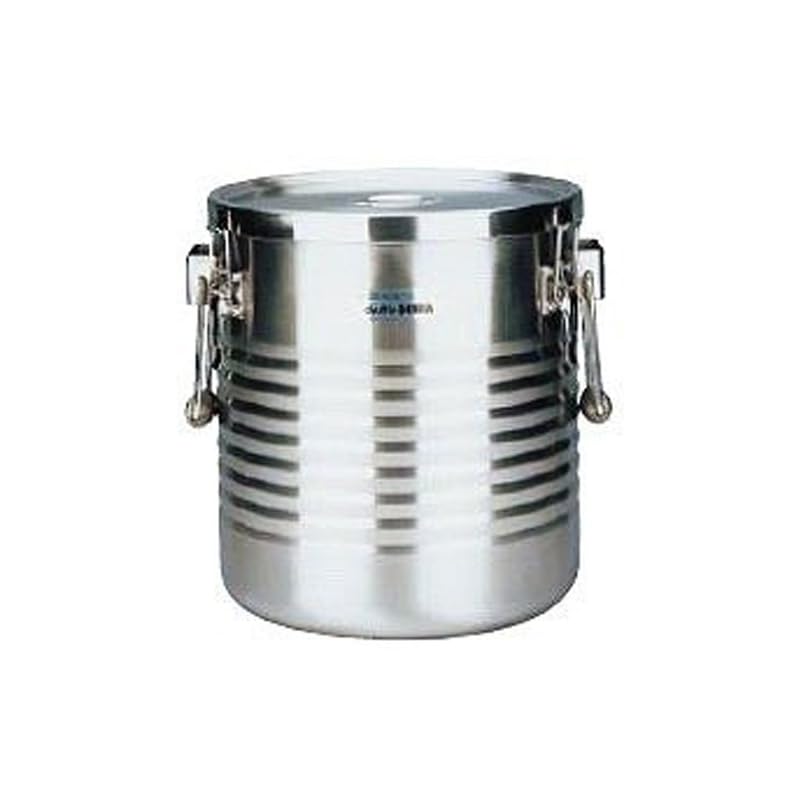 18-8ステンレス真空断熱容器【シャトルドラム】 吊付 JIK-S08