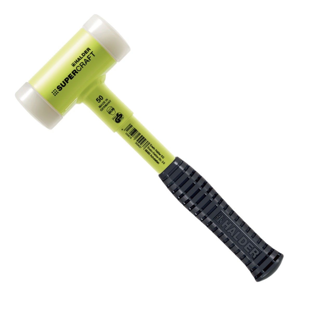 HALDER SUPERCRAFT 無反動ハンマー 3377.140　ヘッド径40mm　30334 ショックレスハンマー 無反動ハンマー　ドイツ製　クサビ打ち込み　林業　DIY　工具　ハルダー