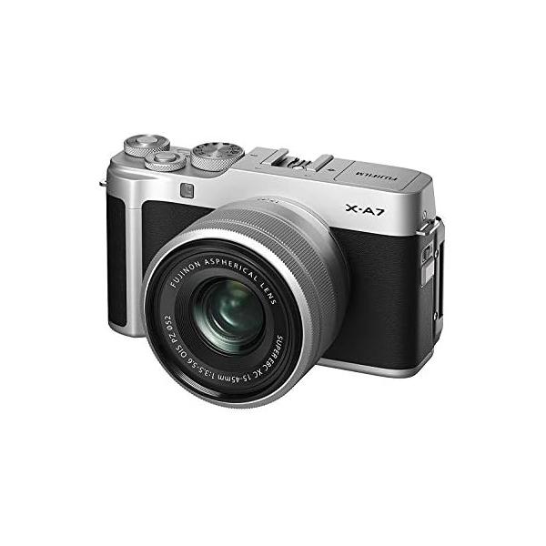 【中古】FUJIFILM ミラーレス一眼カメラ X-A7レンズキット シルバー X-A7LK-S