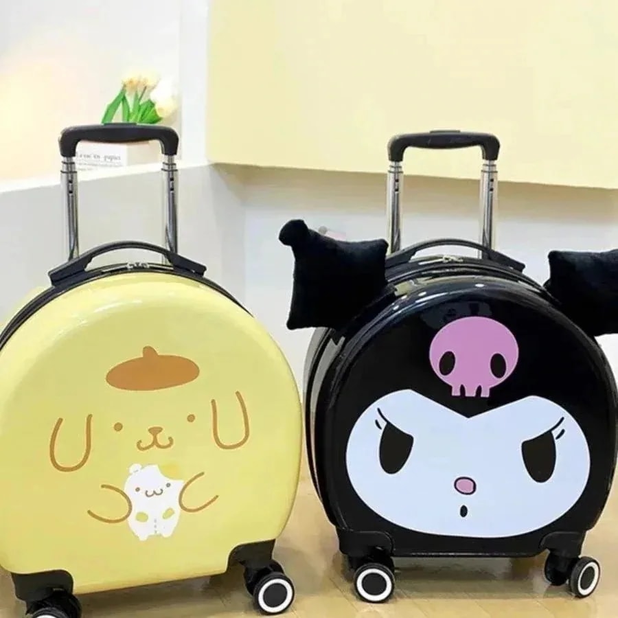 限定特価荷物サンリオ【3日出荷】荷物スーツケース小型犬インチスピナーホイール搭乗ケース クロミ グラデーションメロディスーツケース新製品-75