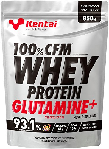 Kentai(健康体力研究所) 100%CFMホエイプロテイン グルタミン+ プレーンタイプ 850g 7,447円