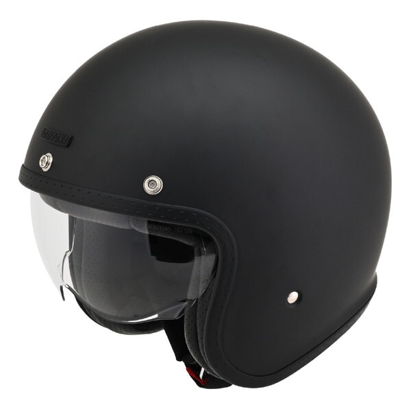 D61088 DN007PJジェットヘルメットMBK/L バイク用 SG規格 高強度ABS 軽量 スモールジェット シールド / スピーカーホール 装備 マットブラック Lサイズ(59-60cm)