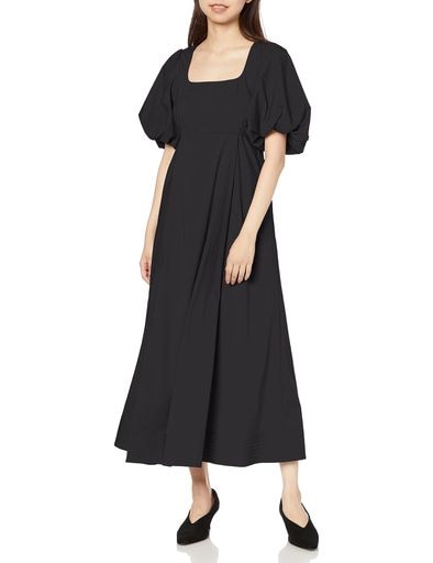 ストリングボリュームブロードワンピース LWFO234078 レディース BLK