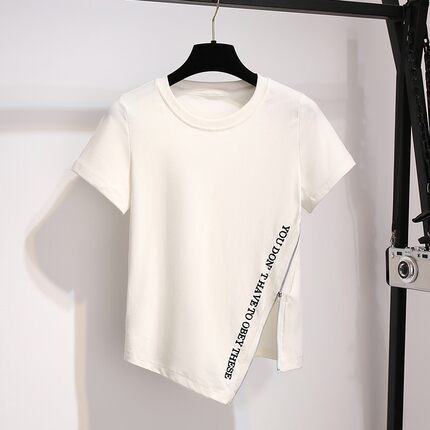 トップス デート Tシャツ カットソー 袖あり 半袖 スリット かわいい 大人可愛い きれいめ シンプル カジュアル 大人 上品 おしゃれ お洒落 主役級 存在感 夏 10代 20代 30代 4,666円