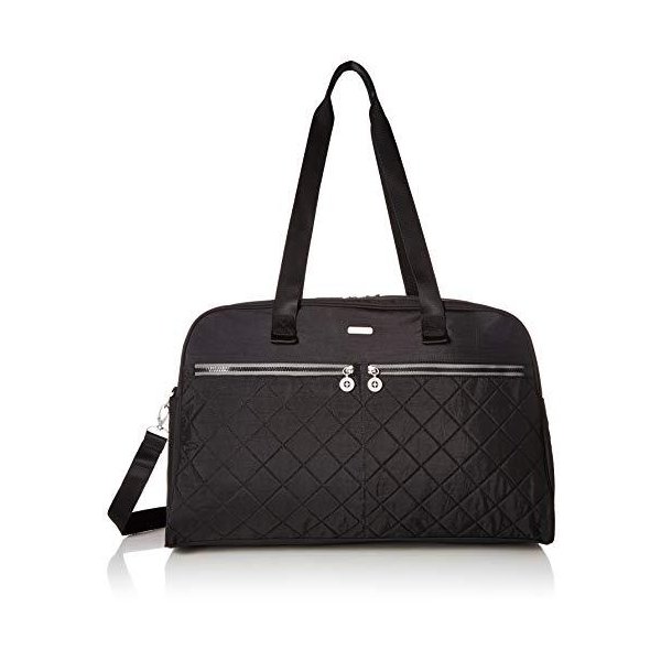 Baggallini Varsity Duffel， Black/Charcoal 並行輸入品