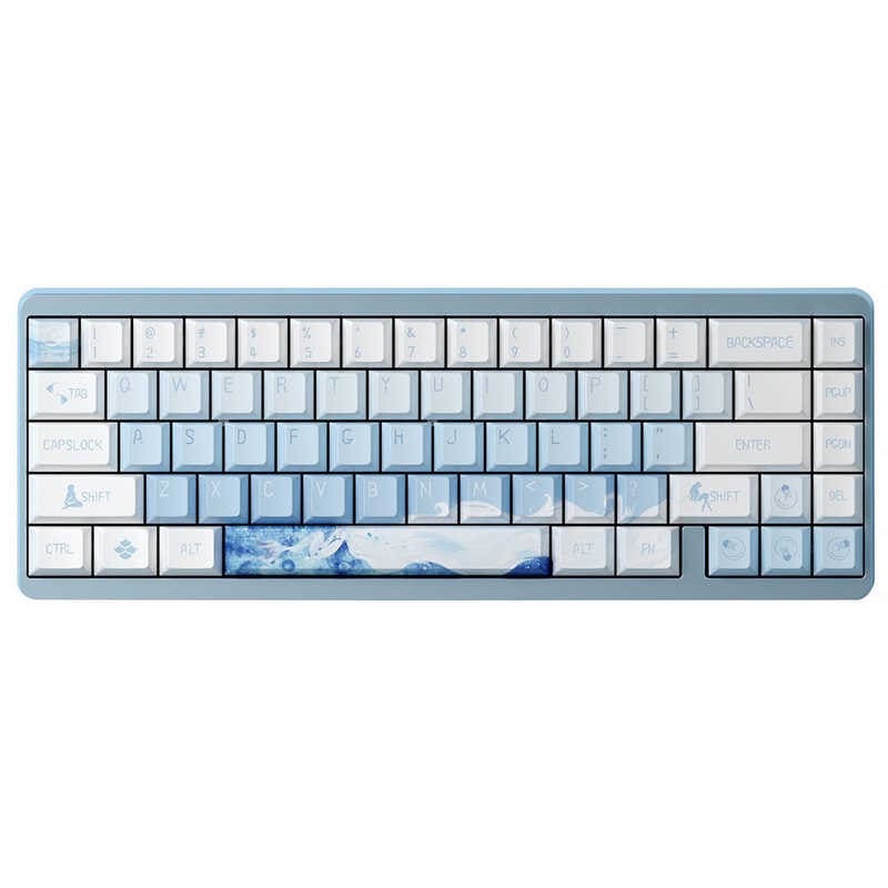 Varmilo　VYU67 ANSI Ariel Gg-Mag White F ゲーミングキーボード ［有線 / USB (Type-C)］ ブルー　vm-vyu67-a109-gmwf