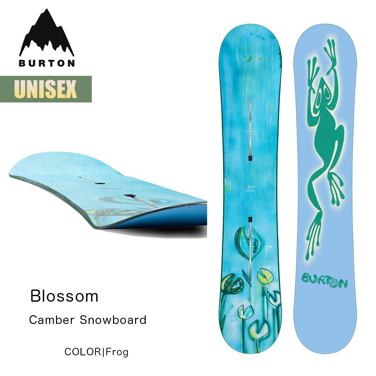 スノーボード 板 25-26 ブロッサム キャンバー W26JP-229431 Blossom Camber Snowboard Frogカラー 144 149ツインシェイプ パークボード