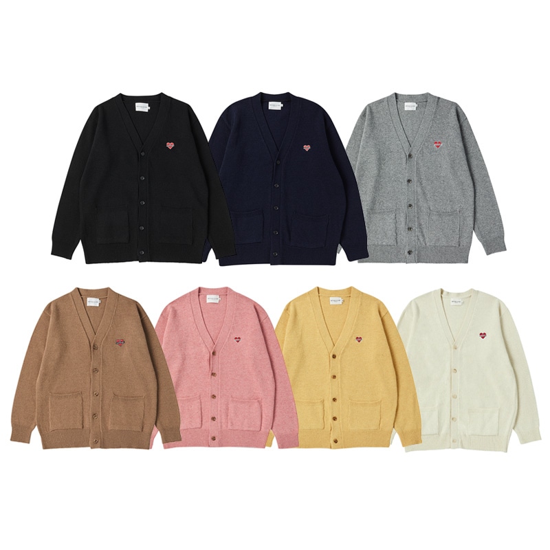 [韓国 アイドル 着用] NOMANTIC LAMBS WOOL V-NECK CARDIGAN 長袖 ニット アウター TXT PENTAGON TEMPEST 制服 レディース メンズ