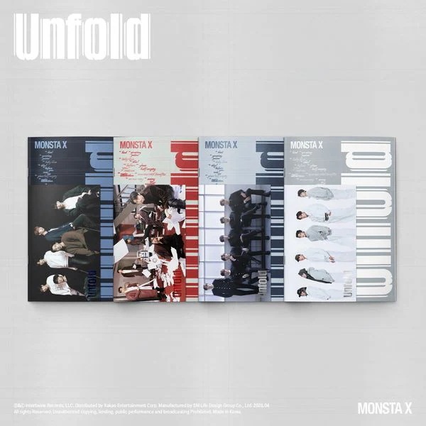 [4種セット] (PHOTOBOOK) MONSTA X アメリカ 正規アルバム [Unfold] モンスタエックス チャート反映