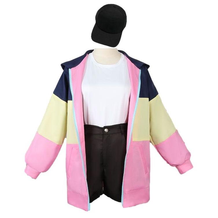 ハロウィン パリピ孔明 風 月見英子 つきみえいこ コスチューム コスプレ衣装 4点セット サイズ SXXL