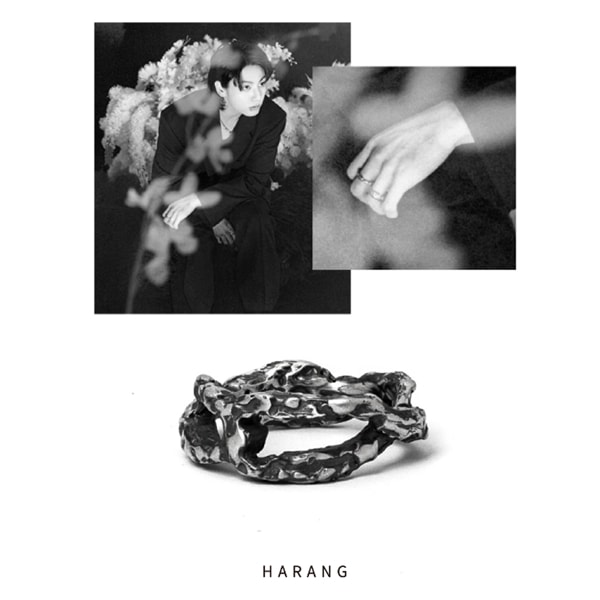 【BTSジョングク着用】 HARANG HR 155R Rough Ring 指輪 Silver925