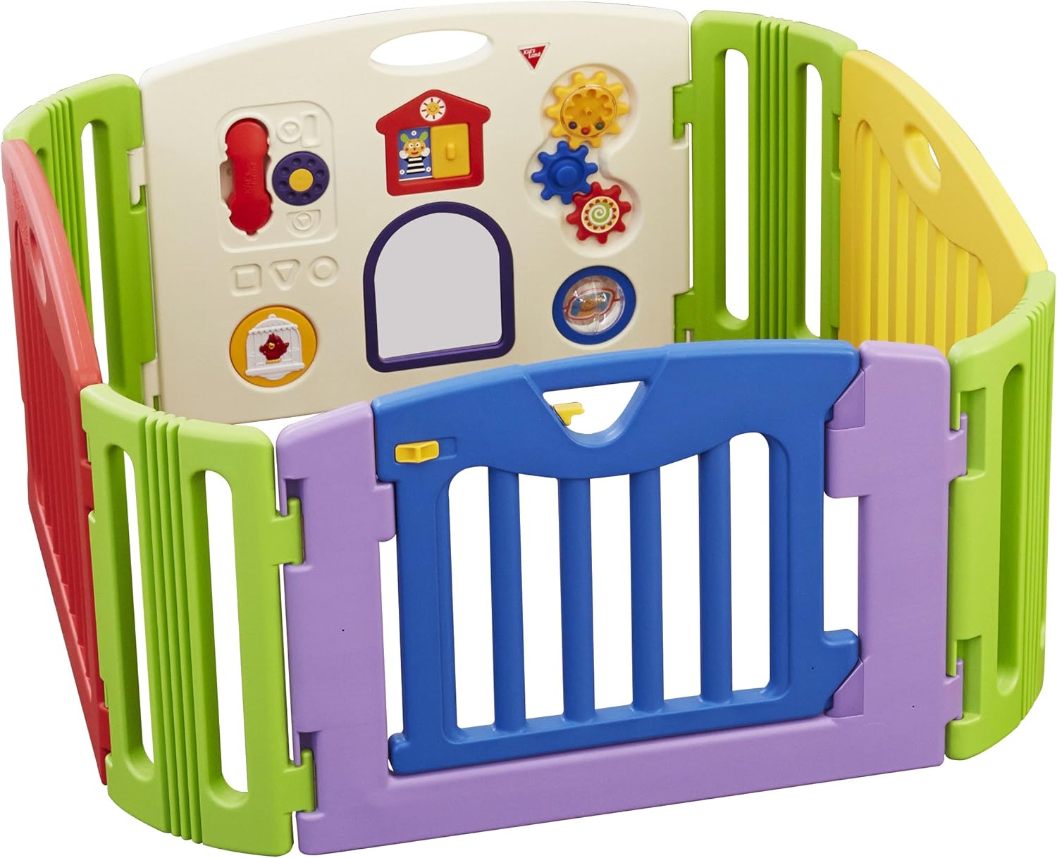 ベビーサークル ミュージカルキッズランド スクエア 6ヶ月~3歳半頃対象 拡張しやすい四角型ベビーサークル