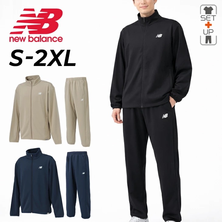 ジャージ メンズ ニット ジップジャケット ロングパンツ セットアップ トラックスーツ 無地 ワンポイント スポーツウェア 男性 大きいサイズ トレーニングスーツ/MJ61H8OV-SET