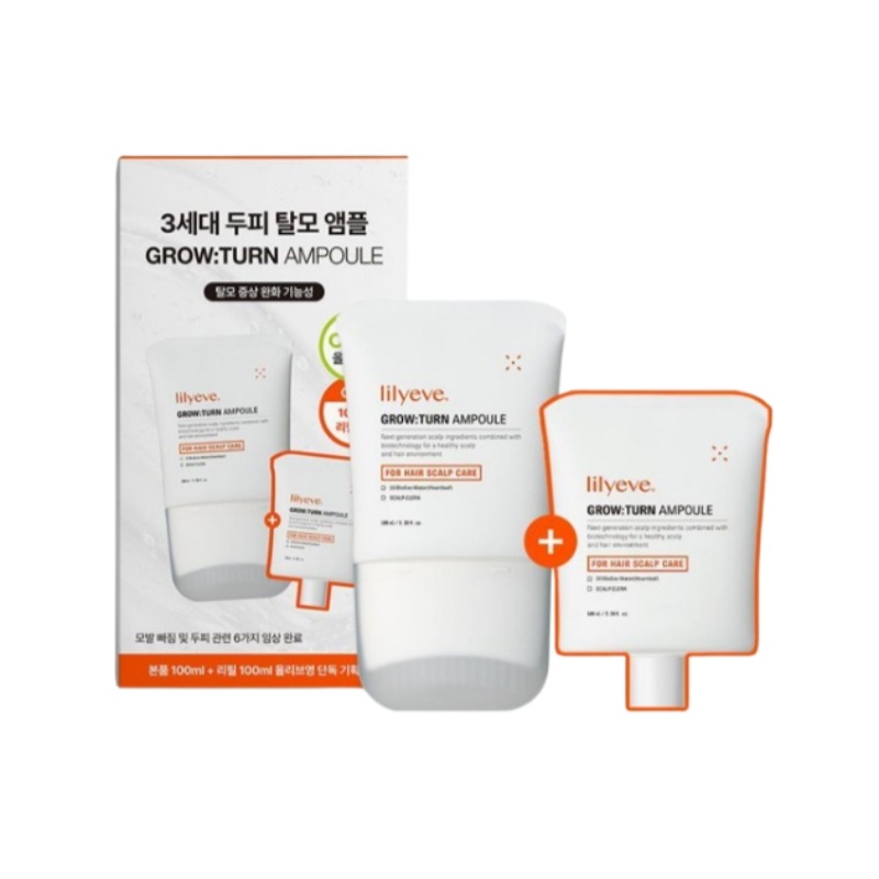 [総 200ml/ 100ml+100mlリフィル] 頭皮と毛根に38本のブラシで直接吸収させるグロートン/ 韓国ヘアケアカテゴリー1位の製品