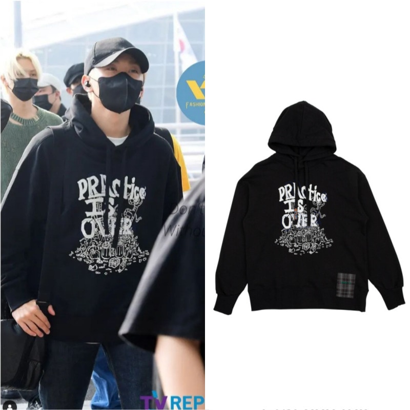 seventeen着用seungkwanプラクティスフード パーカー